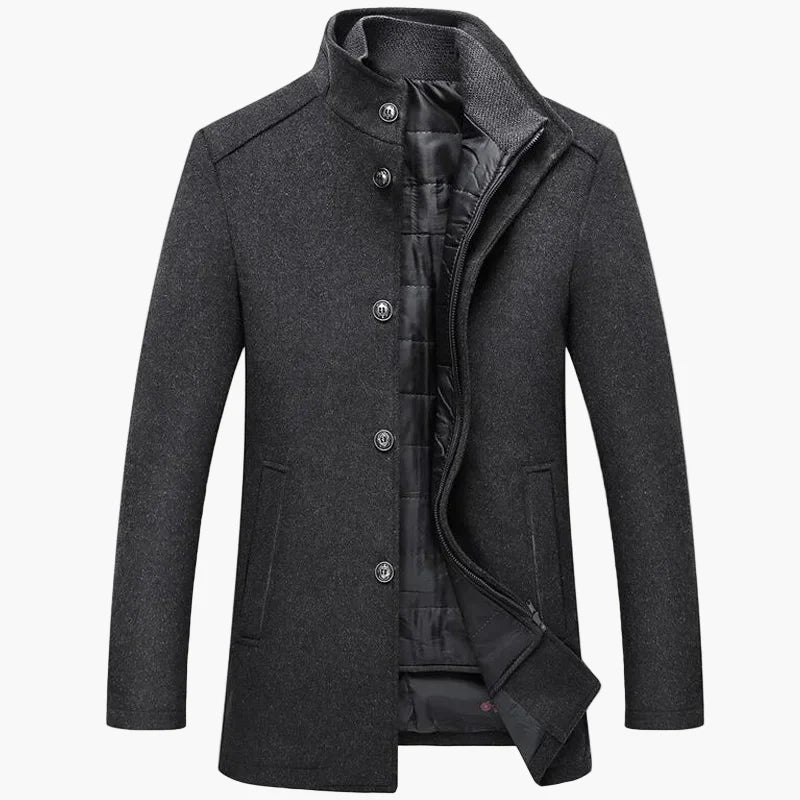 Herren Winter Mantel Klassisch Modern Freizeit Business Jacke