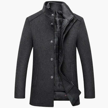 Herren Winter Mantel Klassisch Modern Freizeit Business Jacke