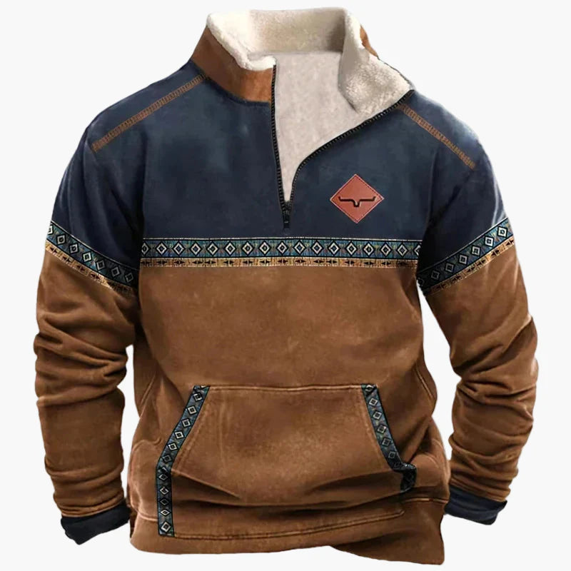 Herren Wild West Vintage Pullover – Stilvoller Freizeit-Sweater mit Western-Charme