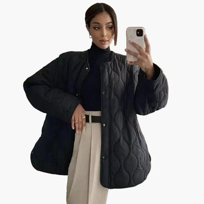 Damen Steppjacke Freizeit Übergangsjacke Modern Minimalistisch