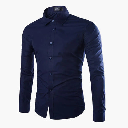 Herren Business Freizeit Hemd – Modernes Langarm Slim Fit Hemd für Büro & Alltag