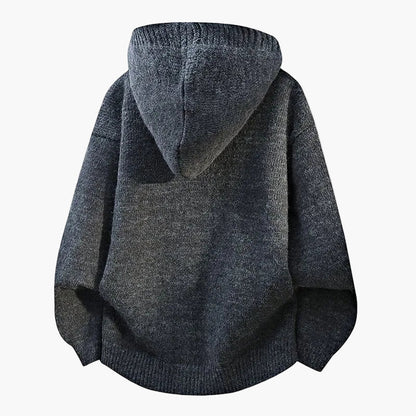 Herren Kapuzen-Strickjacke mit Knopfleiste – Lässiger Cardigan für Alltag und Freizeit