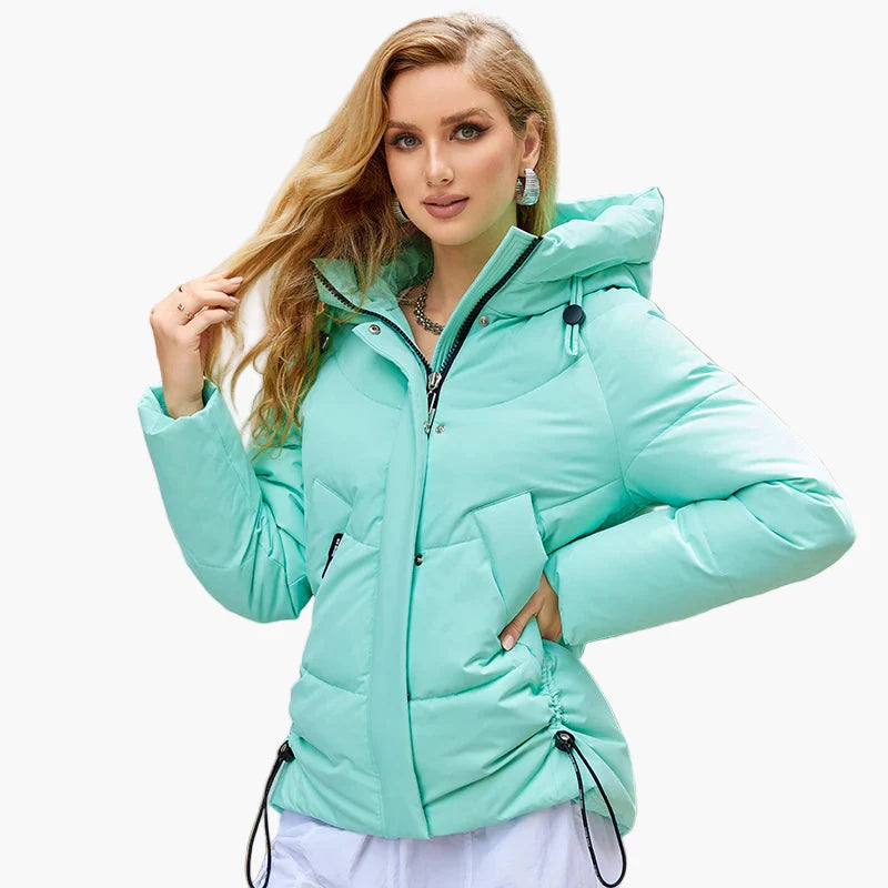 Damen Winter Steppjacke mit Kapuze – Modische Outdoorjacke für Alltag und Freizeit