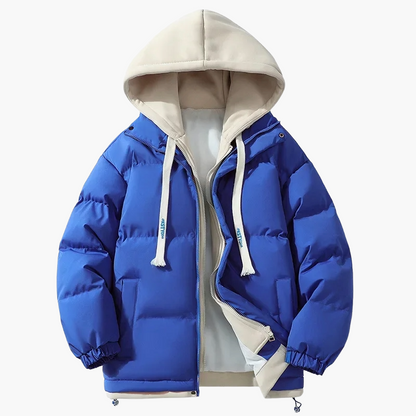 Unisex Winter Daunenjacke mit Kapuze – Modischer Streetwear-Puffer für Alltag & Outdoor