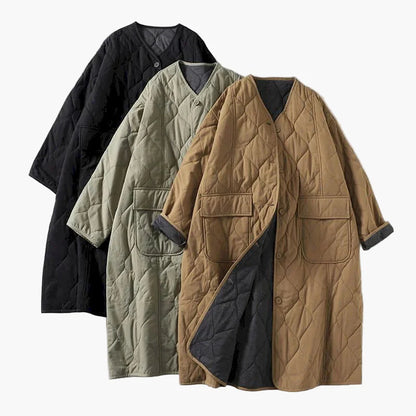 Damen Steppmantel Übergangsjacke mit Taschen – Lässiger Komfort für Alltag und Freizeit