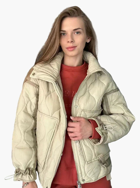 Damen Steppjacke im modernen Streetstyle – Übergangsjacke für Alltag und Freizeit