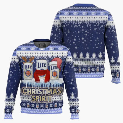 Herren Lustiger Weihnachts-Pullover mit Bier-Motiv – Ugly Christmas Sweater für Bierliebhaber