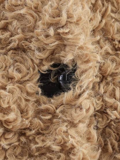 Damen Trendige Teddyfell Kurzjacke für Herbst und Winter – Modischer Freizeitstil