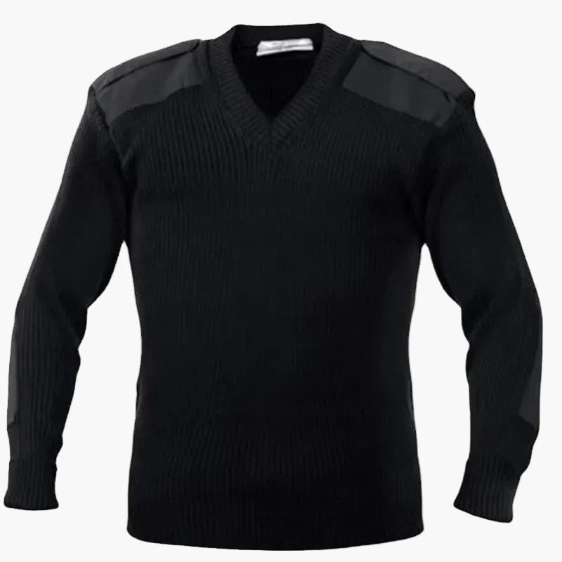 Herren Militärischer Strickpullover – Klassischer Stil für Outdoor und Freizeit