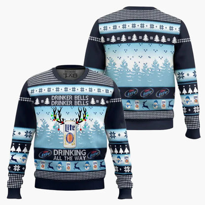 Herren Lustiger Weihnachts-Pullover mit Bier-Motiv – Ugly Christmas Sweater für Bierliebhaber