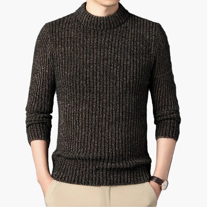 Herren Strickpullover mit Stehkragen – Modischer Alltagspullover für Büro & Freizeit