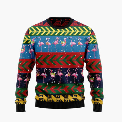 Unisex Lustiger Flamingo Ugly Christmas Sweater – Perfekt für Weihnachtsfeiern & Winterspaß
