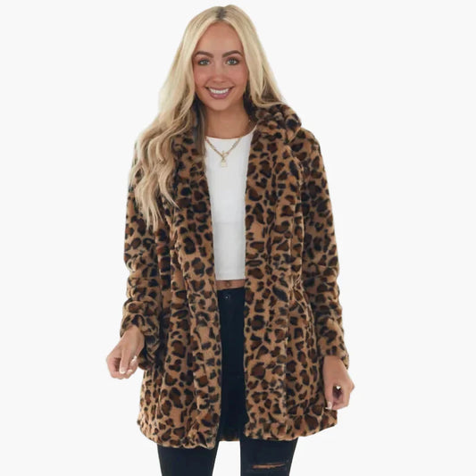 Damen Übergangsjacke mit Leopardenmuster – Modische Statement Jacke für Alltag und Ausgehen