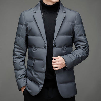 Herren Daunenblazer Elegant Gefüttert – Business & Freizeitjacke