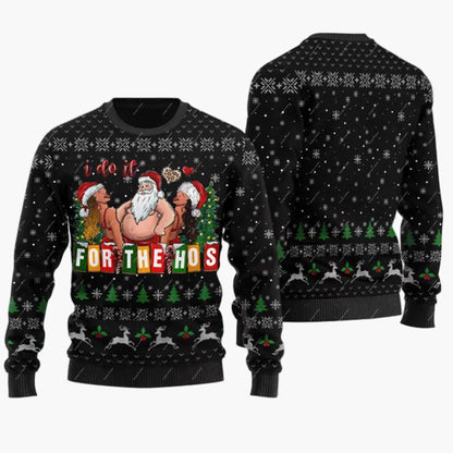 Herren Lustiger Weihnachtspullover Jingle Balls – Ugly Christmas Sweater für Männer, Party & Festtage