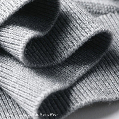 Herren Pullover mit gestreiftem Kragen – Eleganter Business & Casual Look