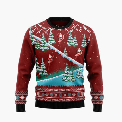 Unisex Lustiger Flamingo Ugly Christmas Sweater – Perfekt für Weihnachtsfeiern & Winterspaß