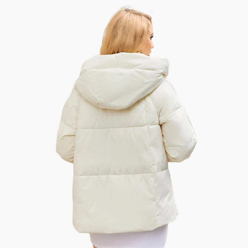 Damen Winter Steppjacke mit Kapuze – Modische Outdoorjacke für Alltag und Freizeit