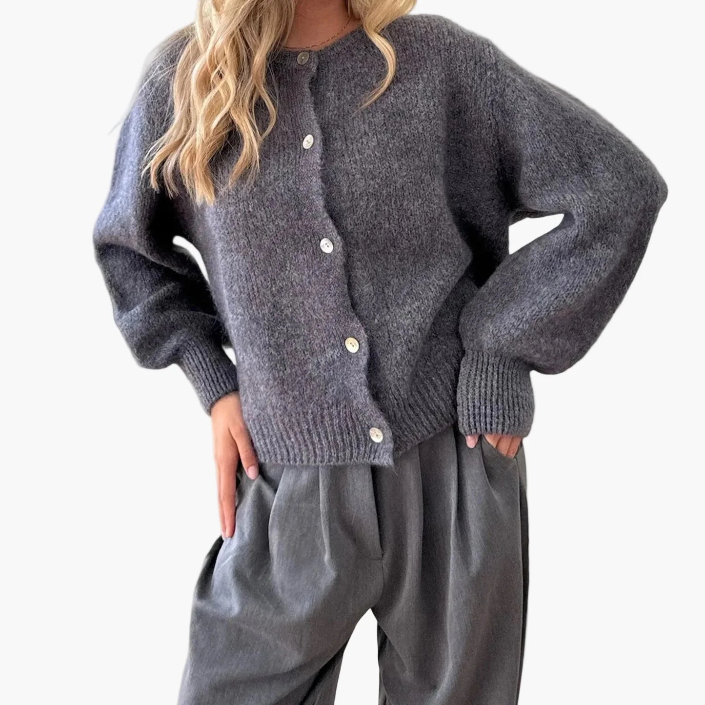 Damen Strickjacke im lässigen Stil für Alltag und Büro