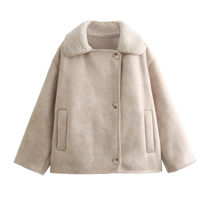 Damen Oversize Streetwear Jacke mit modischem Schnitt – Perfekt für Alltag & Freizeit