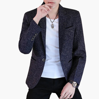 Herren Business Casual Blazer – Moderner Einreiher, Eleganter Freizeit-Look, Perfekt für Büro & Events