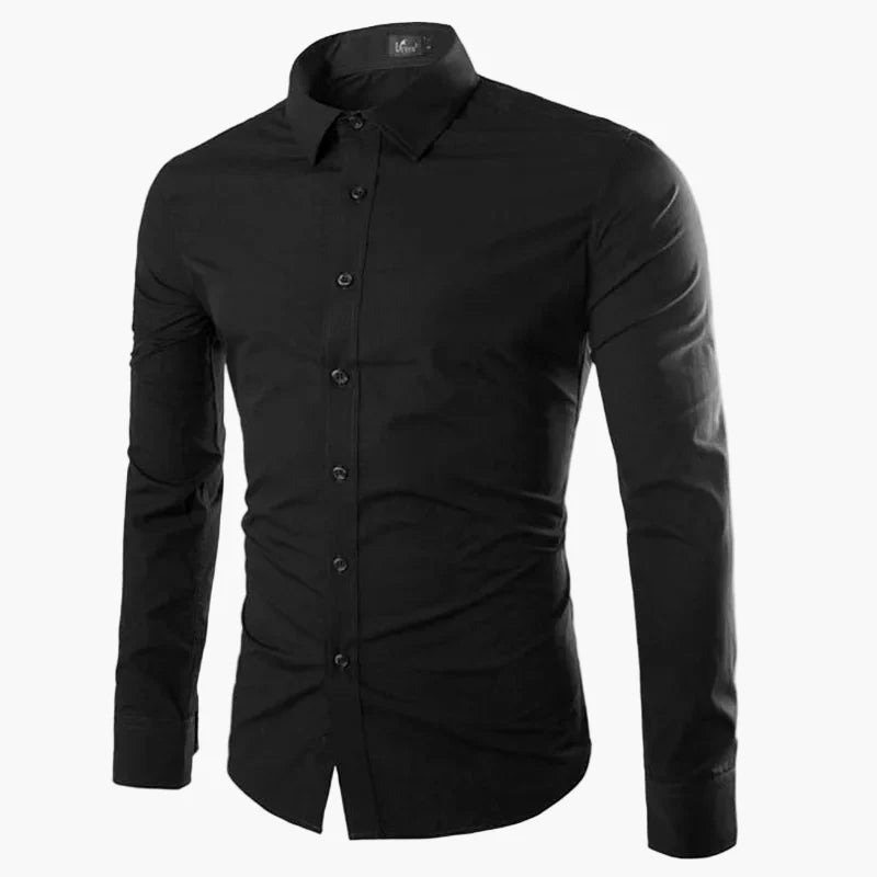 Herren Business Freizeit Hemd – Modernes Langarm Slim Fit Hemd für Büro & Alltag