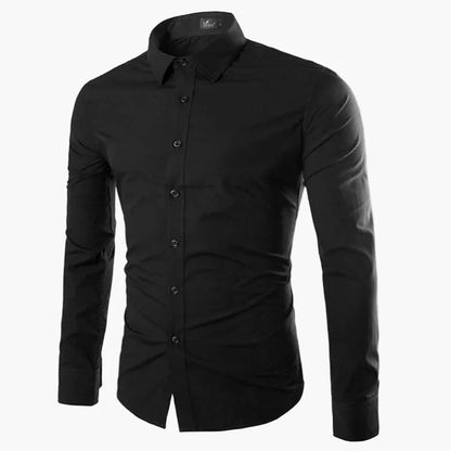 Herren Business Freizeit Hemd – Modernes Langarm Slim Fit Hemd für Büro & Alltag
