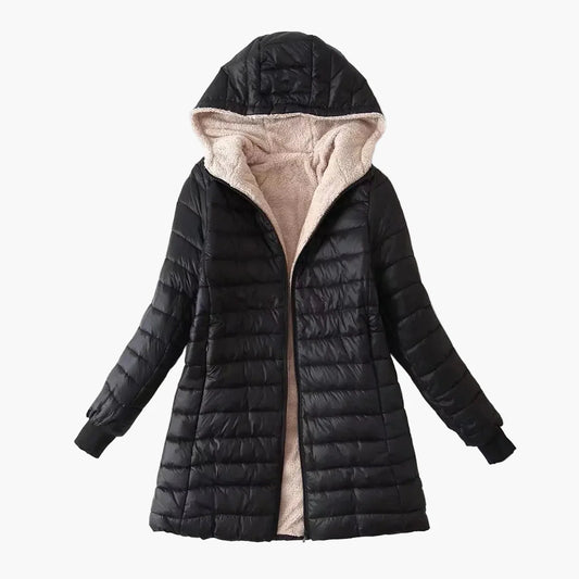 Damen Winter Steppjacke mit Kapuze – Modisch & Warm für Alltag und Freizeit