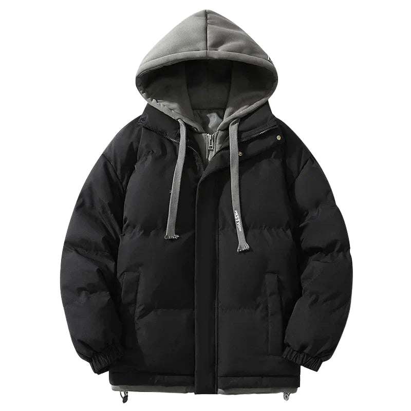 Unisex Winter Daunenjacke mit Kapuze – Modischer Streetwear-Puffer für Alltag & Outdoor