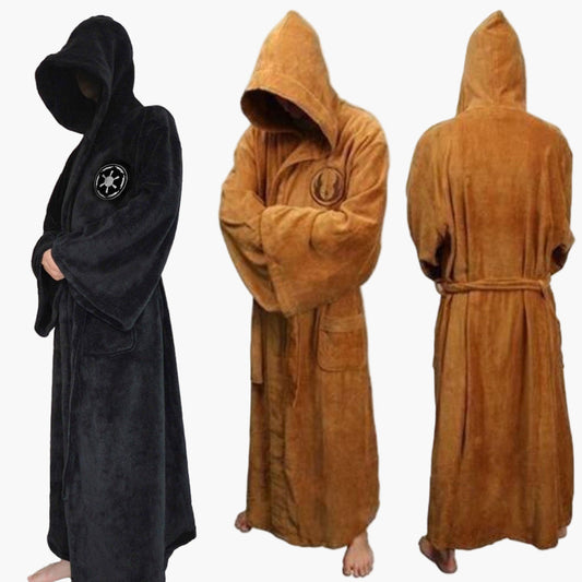 Herren Kapuzenbademantel im Jedi & Sith Stil – Perfekt für Fans und gemütliche Stunden