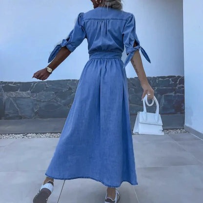 Vera - Maxikleid aus Denim