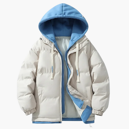 Unisex Winter Daunenjacke mit Kapuze – Modischer Streetwear-Puffer für Alltag & Outdoor