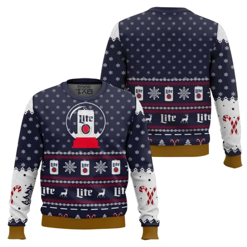 Herren Lustiger Weihnachts-Pullover mit Bier-Motiv – Ugly Christmas Sweater für Bierliebhaber
