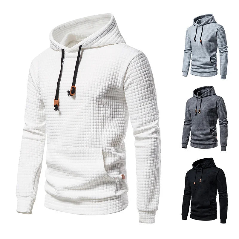 Samuel – Stilvoller Herren-Hoodie mit Farbblock-Patchwork