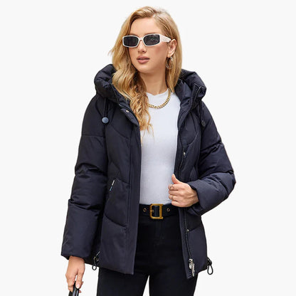 Damen Winter Steppjacke mit Kapuze – Modische Outdoorjacke für Alltag und Freizeit