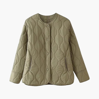 Damen Steppjacke Freizeit Übergangsjacke Modern Minimalistisch