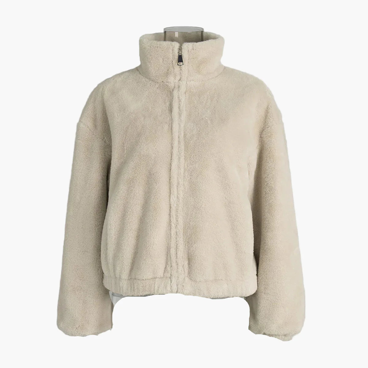 Damen Kurzjacke mit Stehkragen – Modische Oversized Übergangsjacke für Alltag und Ausgehen