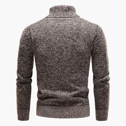 Herren Rollkragenpullover Klassisch Strickpullover Warm Freizeitmode