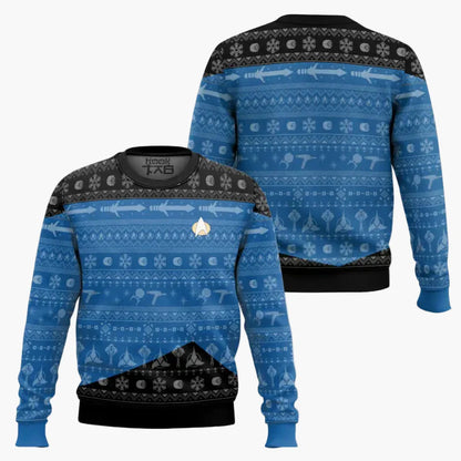 Herren Star Trek Pullover – Geek Weihnachts-Sweatshirt für Fans, Winter Freizeit