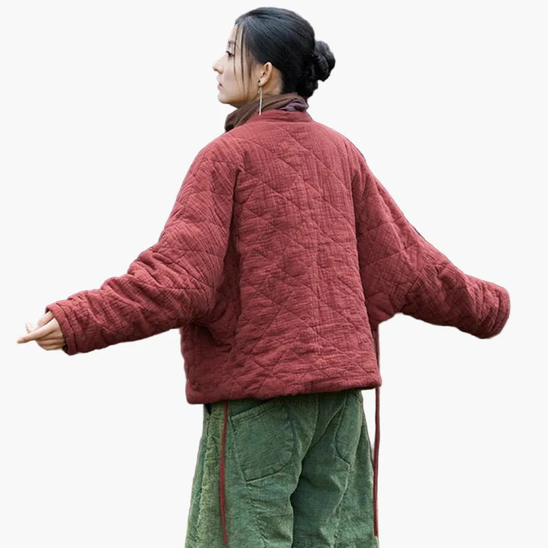 Damen Vintage Kimono-Jacke Oversize – Bequemer Streetwear-Look für Herbst und Winter