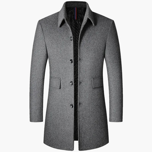 Herren Mantel im koreanischen Stil – Eleganter Trenchcoat für Alltag und Business