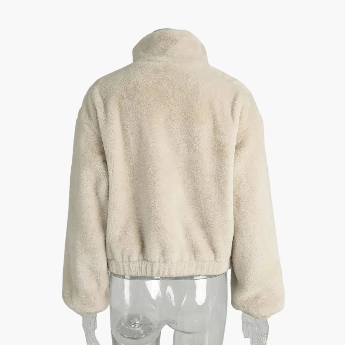 Damen Kurzjacke mit Stehkragen – Modische Oversized Übergangsjacke für Alltag und Ausgehen