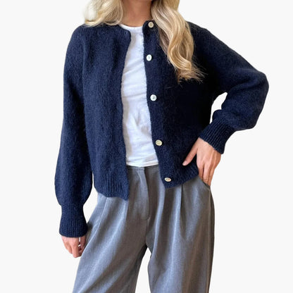 Damen Strickjacke im lässigen Stil für Alltag und Büro