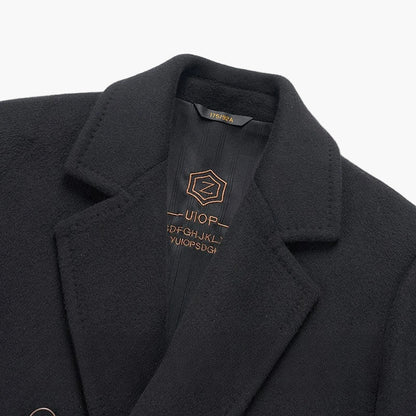 Herren Klassischer Business-Mantel – Eleganter Doppelreiher für Alltag und Büro