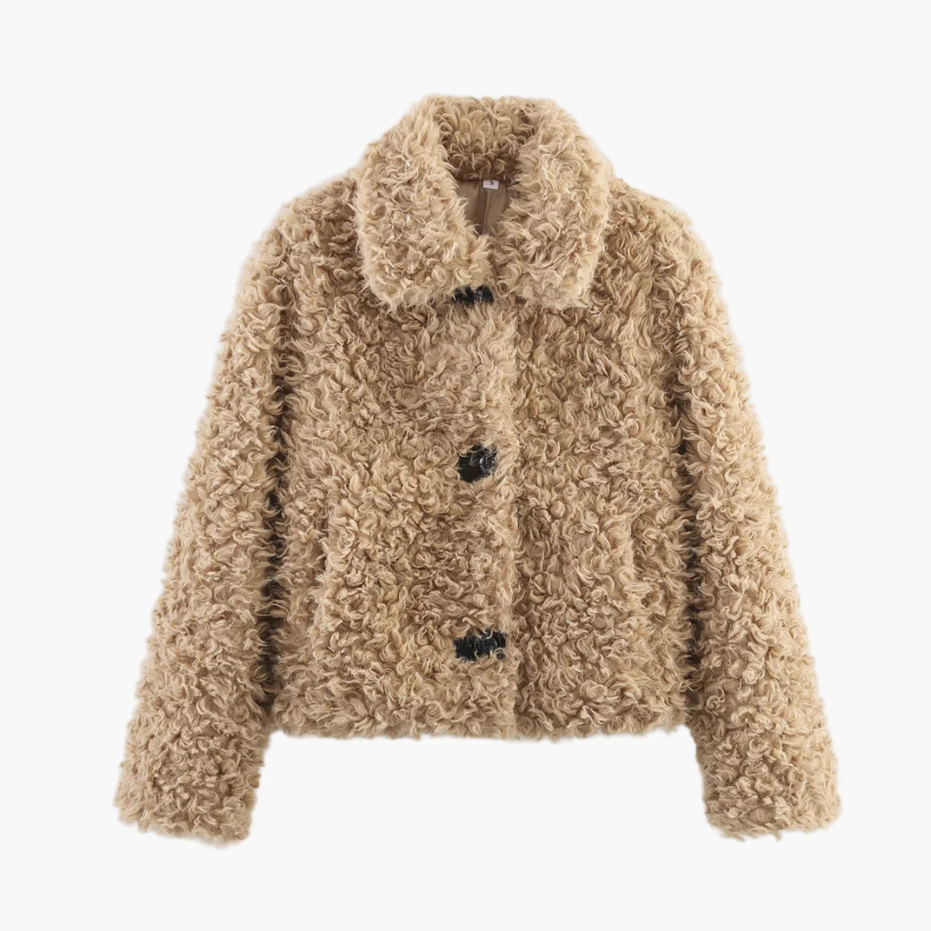 Damen Trendige Teddyfell Kurzjacke für Herbst und Winter – Modischer Freizeitstil