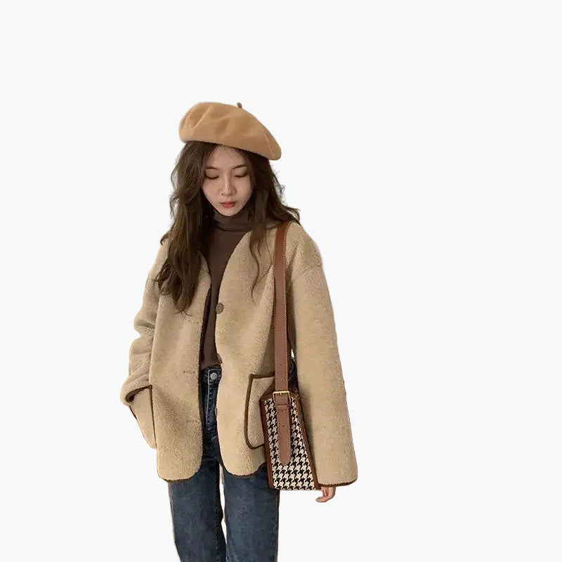 Damen Oversize Freizeitjacke im modernen Streetstyle – Herbst & Winter Übergangsjacke