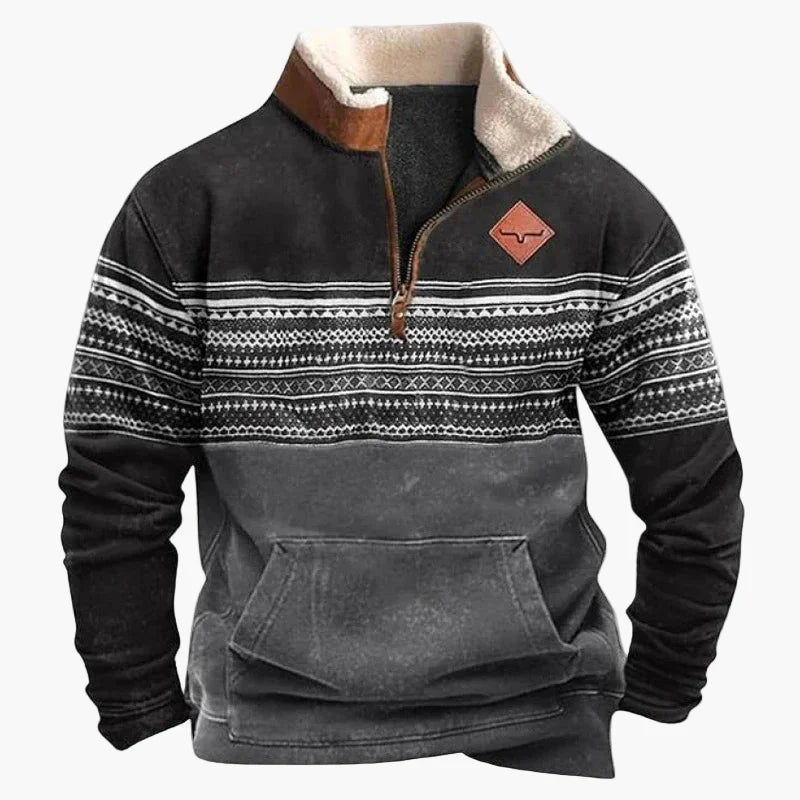Herren Wild West Vintage Pullover – Stilvoller Freizeit-Sweater mit Western-Charme