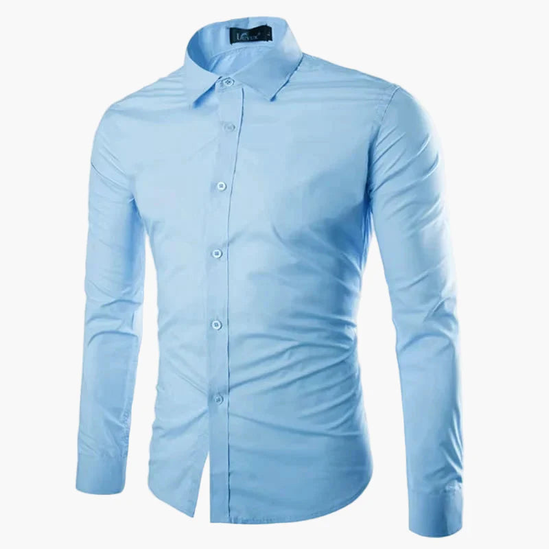 Herren Business Freizeit Hemd – Modernes Langarm Slim Fit Hemd für Büro & Alltag