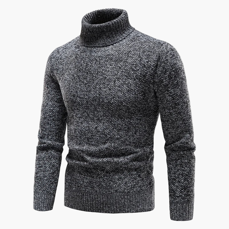 Herren Rollkragenpullover Klassisch Strickpullover Warm Freizeitmode