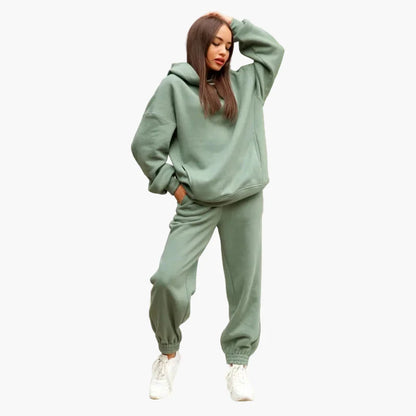 Damen Oversize Sweatshirt & Jogginghose Set – Lässiger Freizeit-Look für Herbst und Winter